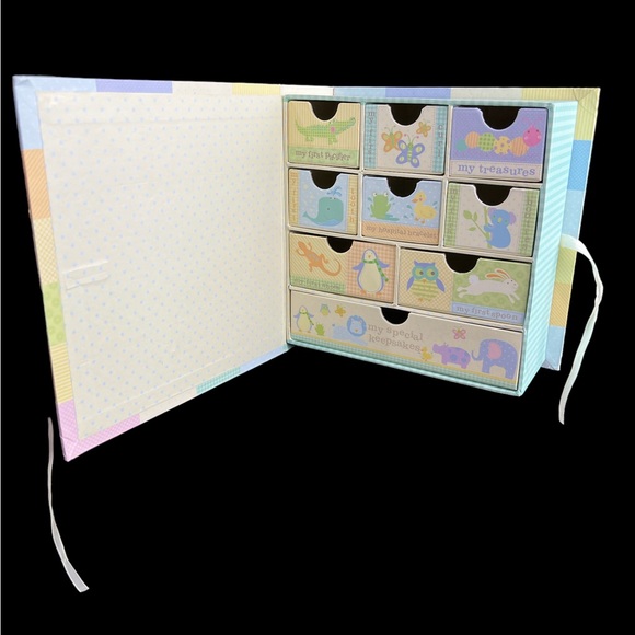 Baby’s “My First Keepsake Box” with 9 Individual Compartments - Picture 6 of 10
